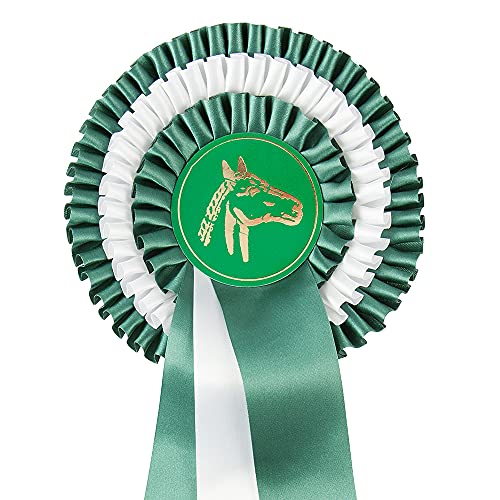 Pfiff Turnierschleife -Premium- 3-fach Rosette, grün Pfiff Turnierschleife -Premium- 3-fach Rosette, grün von PFIFF