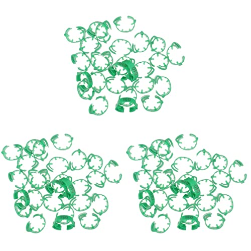 100er-Packung Geflügelbeinringe – nummerierte Hühner- und Entenringe zur einfachen Identifizierung, for Tauben, Gänse und Hühner(Green,3 Packs) von PGPGP