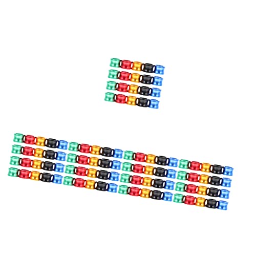 20 Bunte Vogelbeinringe aus Aluminium for Tauben, Papageien und Geflügel – langlebige ID-Markierungen zur einfachen Identifizierung(5 Packs) von PGPGP