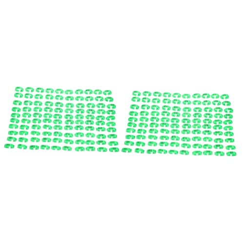 Grüne, verstellbare Beinringe for Geflügel – 100 Stück Vogel-ID-Knöchelbänder for Hühner, Enten und Truthähne – Fußringe(2 Packs) von PGPGP