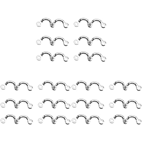 Vogelbeinringe aus Edelstahl for Papageien und Tauben, 1 x 1 cm, 6er-Pack, Fußbänder mit U-förmiger Öffnung und Clip(Silverx3pcs) von PGPGP