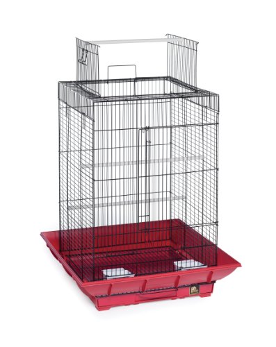 Prevue Hendryx SP851R/B Clean Life Spielkäfig, Rot und Schwarz von PH Prevue Hendryx