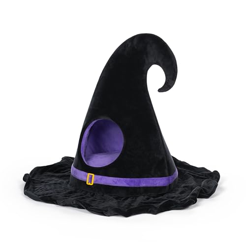 Prevue Pet Products Hazel's Haunted Witch Hat Hideaway Halloween Haustierbett von PH Prevue Hendryx