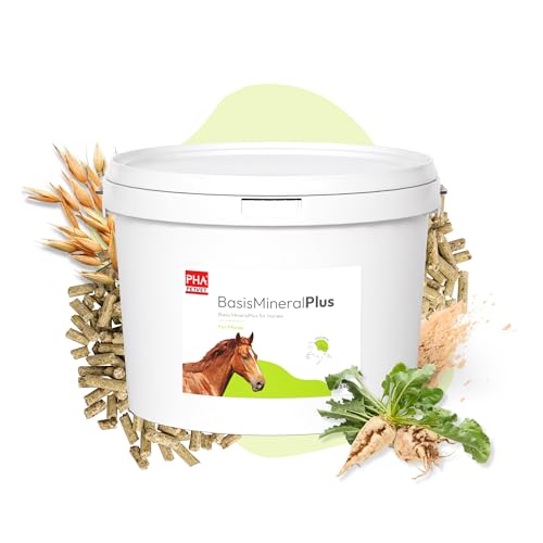 PHA Basis Mineral Plus Pferd, Multi Vitamine, Spurenelemente und Mineralstoffe für den täglichen Nährstoff Bedarf, Pellets für Pferde, 5 kg PHA Basis Mineral Plus Pferd, Multi Vitamine, Spurenelemente und Mineralstoffe für den täglichen Nährstoff Bedarf, Pellets für Pferde, 5 kg von PHA PETVET