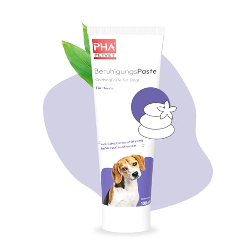PHA BeruhigungsPaste für Hunde, Natürliche Stress-Reduzierung mit Hopfen und Vitamin E, Unterstützt Entspannung und Wohlbefinden, Anti Stress Leckerli von PHA PETVET