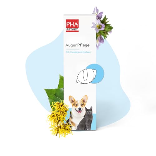 PHA AugenPflege Tropfen für Hunde & Katzen - Sanfte Reinigung & Pflege empfindlicher Augen, gegen Verkrustungen, Kratzen, Tränenstein & Reizungen PHA AugenPflege Tropfen für Hunde & Katzen - Sanfte Reinigung & Pflege empfindlicher Augen, gegen Verkrustungen, Kratzen, Tränenstein & Reizungen von PHA