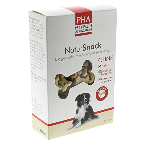 PHA Hund, Natursnack zur Belohnung, Trockenfutter in Knochenform, Ohne Zucker, 200 g von PHA