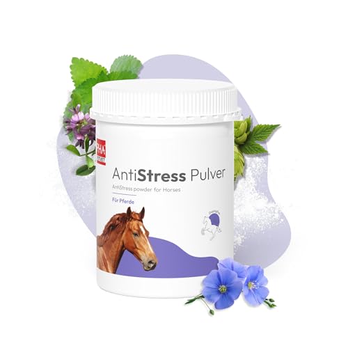 PHA Antistress Pulver für Pferde – Beruhigt nervöse & gestresste Pferde, mit Kräutern, Magnesium, Zink & L-Tryptophan, 850 g von PHA PETVET