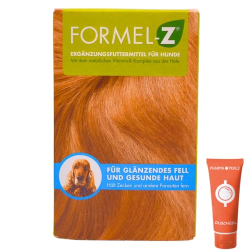 Formel-Z Ergänzungsfuttermittel für Hunde 83 Tabletten I Gegen Zecken & andere Parasiten I für glänzendes Fell und gesunde Haut I Natürlicher Zeckenschutz I Spar-Set Plus Pharma Perle give-Away (1x) Formel-Z Ergänzungsfuttermittel für Hunde 83 Tabletten I Gegen Zecken & andere Parasiten I für glänzendes Fell und gesunde Haut I Natürlicher Zeckenschutz I Spar-Set Plus Pharma Perle give-Away (1x) von PHARMA PERLE