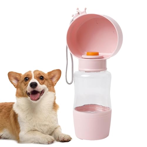 Hunde-Wasserflasche, 400 ml, geruchlose Reise-Trinkflasche, Haustier-Trinkzubehör für Picknick, Reisen, Camping, Wandern, Spazierengehen Phasz von PHASZ