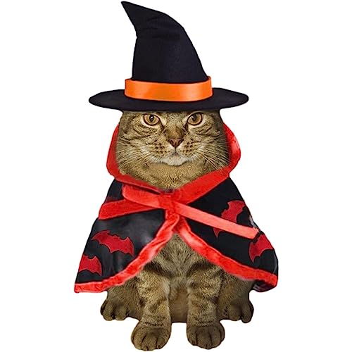 Katzenkostüme – Kostüm für Katzen, Halloween-Hundekleidung, Haustierkostüme und Umhang-Form für Hunde, Katzen und Kätzchen. Phasz von PHASZ