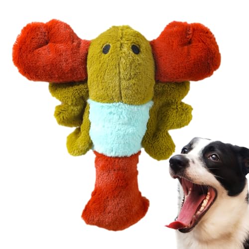 PHASZ Plüsch-Quietschspielzeug für Hunde, Interaktives Hundespielzeug, Langlebiges, weiches, entzückendes, Flauschiges Welpen-Quietschspielzeug mit Tiermotiv für aggressives Kauen und Apportieren von PHASZ