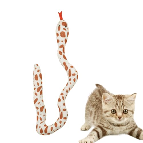 PHASZ Schlangen-Katzenminze-Spielzeug | Entzückende Schlangenform, Katzenspielzeug zum Beißen, Katzenzubehör für Indoor-Katzen, reduziert Langeweile, fördert Kätzchenübungen von PHASZ