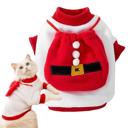 Weihnachtliches Haustierkostüm, Weihnachtsmann-Hundekostüm, Weihnachtsmann-Kostüm, Haustierkleidung, Cosplay-Kostüme, Partyverkleidungen für kleine Katzen und Hunde von PHASZ