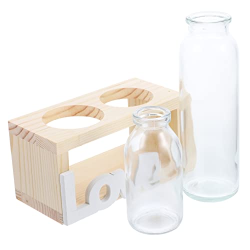 PHENOFICE 1 Satz Luftpflanzen Terrarium Desktop-Vase- Pflanzentopf für drinnen Zwiebelvase zimmerpflanzen graceling Terrarienpflanzen mit Holzständer Handwerk für glaspflanzer zu Hause PHENOFICE 1 Satz Luftpflanzen Terrarium Desktop-Vase- Pflanzentopf für drinnen Zwiebelvase zimmerpflanzen graceling Terrarienpflanzen mit Holzständer Handwerk für glaspflanzer zu Hause von PHENOFICE
