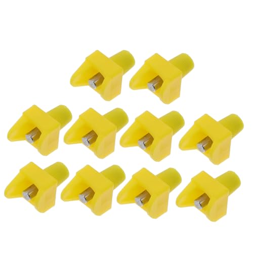 PHENOFICE 10 Stück Geflügelwasser Stahl Hühnertränke PVC Gelb Hühnerwasser Automatische Hühnertränke PHENOFICE 10 Stück Geflügelwasser Stahl Hühnertränke PVC Gelb Hühnerwasser Automatische Hühnertränke von PHENOFICE