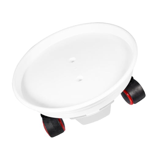 PHENOFICE 2 Stück Blumentopf Roller Basis, Blumentopf Ständer Mit Rädern, Blumentopf Bewegungstablett, Roll Pflanzenständer, Blumentopf Roller Basis, Bewegliches Pflanzenregal, Blumentopf von PHENOFICE