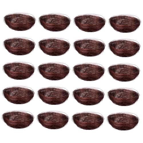 PHENOFICE 20 STK Simuliertes Vogelnest Kleines Rattannest Vogelnest Aus Stroh Vogelverzierung Garten Vogel Simulationsvogel Hamsterzubehör Vogelkäfig Nester Käfige Brown -Seide PHENOFICE 20 STK Simuliertes Vogelnest Kleines Rattannest Vogelnest Aus Stroh Vogelverzierung Garten Vogel Simulationsvogel Hamsterzubehör Vogelkäfig Nester Käfige Brown -Seide von PHENOFICE