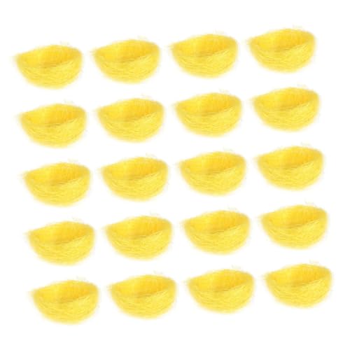 PHENOFICE 20St Simuliertes Vogelnest Cute Decor osterpresente Gelbe Vogelnester Eiernest gefälschter Vogel Minizelt vogelhaus Vogelnester aus Hanffäden Vogelnest-Ornamente -Seide Yellow PHENOFICE 20St Simuliertes Vogelnest Cute Decor osterpresente Gelbe Vogelnester Eiernest gefälschter Vogel Minizelt vogelhaus Vogelnester aus Hanffäden Vogelnest-Ornamente -Seide Yellow von PHENOFICE