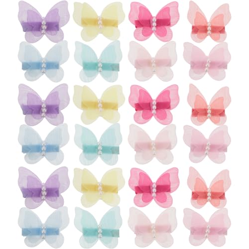 PHENOFICE 24 Stück Haarspangen für Hunde und Katzen: Schmetterlingsform und Kätzchen-Haarspangen mit Kunstperlen – Tierhaar-Accessoires Partys und den täglichen PHENOFICE 24 Stück Haarspangen für Hunde und Katzen: Schmetterlingsform und Kätzchen-Haarspangen mit Kunstperlen – Tierhaar-Accessoires Partys und den täglichen von PHENOFICE