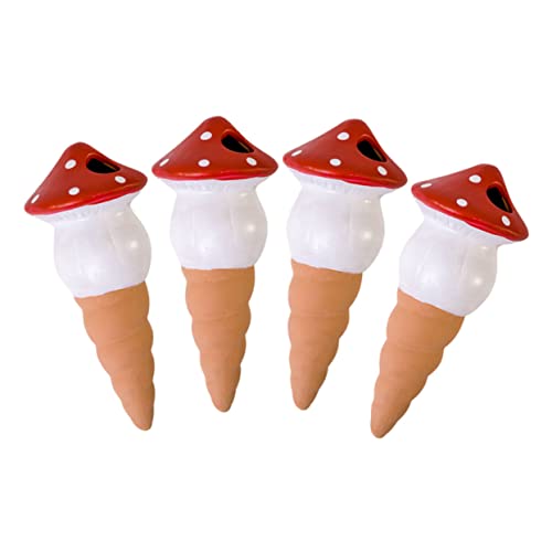 PHENOFICE 4er Set Selbstbewässerungsgerät Im Pilzdesign Keramische Pflanzenbewässerung Für Zimmerpflanzen Töpfe Und Blumenkästen Zufällige Farben Automatisches Gießsystem PHENOFICE 4er Set Selbstbewässerungsgerät Im Pilzdesign Keramische Pflanzenbewässerung Für Zimmerpflanzen Töpfe Und Blumenkästen Zufällige Farben Automatisches Gießsystem von PHENOFICE