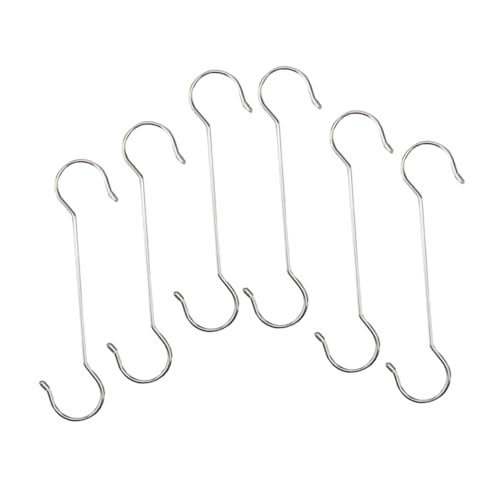 PHENOFICE Gartenhaken Zum Aufhängen Von Töpfen Vogelhäuschen S-Haken Für Den Außenbereich Pflanzenverlängerungshaken 6er-Set Stabile Metallhaken PHENOFICE Gartenhaken Zum Aufhängen Von Töpfen Vogelhäuschen S-Haken Für Den Außenbereich Pflanzenverlängerungshaken 6er-Set Stabile Metallhaken von PHENOFICE