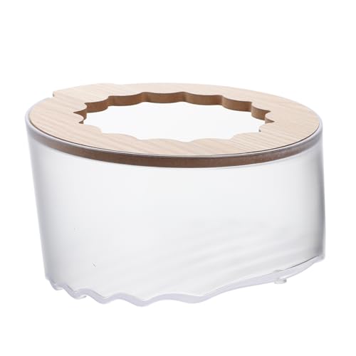 PHENOFICE Hamster Sandbad Box aus Robustem und Holz Vielseitige Kleine Haustier Toilette und Badehaus Langlebig Praktisch für Hamster Rennmäuse und Kleintiere Transparentes Design für von PHENOFICE