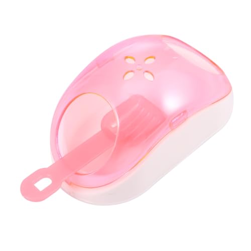PHENOFICE Kleintier Sandbad mit Halbdurchsichtigem Badhaus und Sandlöffel Robustes Plastik rutschfest Stresslösend für Hamster Chinchilla Tragbar für Zuhause und Reise Rosa PHENOFICE Kleintier Sandbad mit Halbdurchsichtigem Badhaus und Sandlöffel Robustes Plastik rutschfest Stresslösend für Hamster Chinchilla Tragbar für Zuhause und Reise Rosa von PHENOFICE