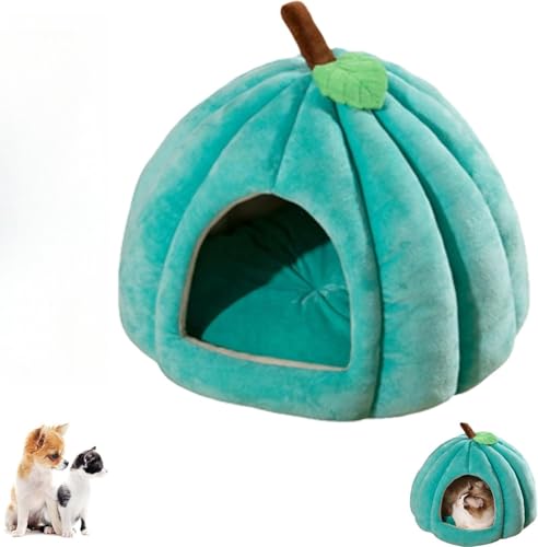 Kürbis-Katzenbett, Halloween-Katzenbett, Katzenzelt mit abnehmbarem Kissen für Hauskatzen und kleine Hunde Kürbis-Katzenbett, Halloween-Katzenbett, Katzenzelt mit abnehmbarem Kissen für Hauskatzen und kleine Hunde von PHFDQKG