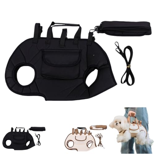 Umhängetasche für Haustiere, verstellbar, tragbar, freihändiger Haustier-Rucksack mit Sicherheitsleinen-Clip für kleine, mittelgroße und große Hunde und Katzen Umhängetasche für Haustiere, verstellbar, tragbar, freihändiger Haustier-Rucksack mit Sicherheitsleinen-Clip für kleine, mittelgroße und große Hunde und Katzen von PHFDQKG