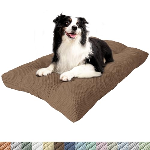 PHUSTJKL Hundebett Mittelgroße Kleine Hunde, 70x55x8cm Waschbar Hundekissen mit Rutschfester Unterseite, Flauschiges Atmungsaktiv Superweich Katzenbett Haustierbett Hundematratze-Braun PHUSTJKL Hundebett Mittelgroße Kleine Hunde, 70x55x8cm Waschbar Hundekissen mit Rutschfester Unterseite, Flauschiges Atmungsaktiv Superweich Katzenbett Haustierbett Hundematratze-Braun von PHUSTJKL