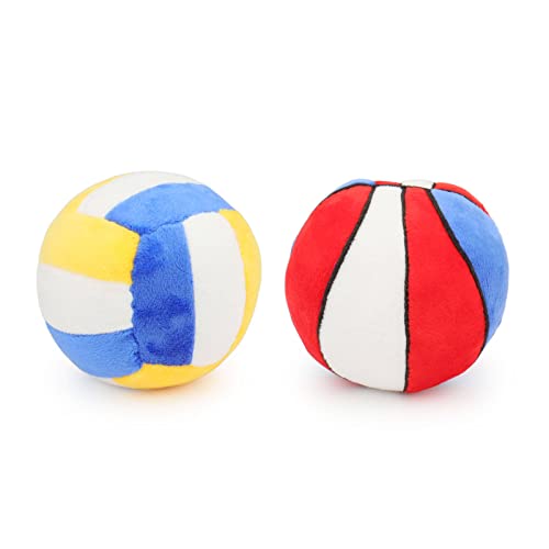 PIANG GOUER 2 Stück Hundespielzeug für Kleine Hunde, Plüsch Quietscher Hundespielzeug Basketball und Volleyball Interaktives Mittelgroße Hunde, Welpe Kauspielzeug Gefülltes Spielzeug Ball Geschenk PIANG GOUER 2 Stück Hundespielzeug für Kleine Hunde, Plüsch Quietscher Hundespielzeug Basketball und Volleyball Interaktives Mittelgroße Hunde, Welpe Kauspielzeug Gefülltes Spielzeug Ball Geschenk von PIANG GOUER