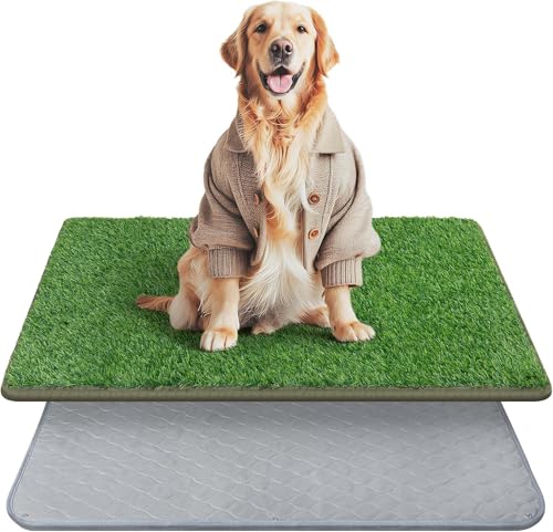 Extra großer Kunstrasen für Hunde mit wiederverwendbarem Welpenpad, Hundetoilettengrasmatte, Töpfchentraining, Gras-Pads für Hunde, waschbar, Welpengras, wiederverwendbare Welpenunterlagen, Extra großer Kunstrasen für Hunde mit wiederverwendbarem Welpenpad, Hundetoilettengrasmatte, Töpfchentraining, Gras-Pads für Hunde, waschbar, Welpengras, wiederverwendbare Welpenunterlagen, von PICK FOR LIFE