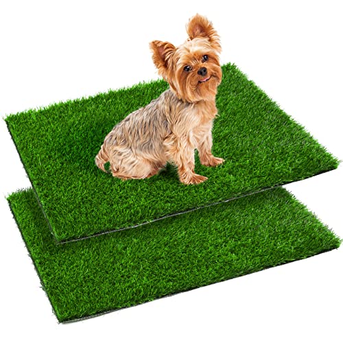 Kunstrasen Hundeklo Welpen Training Hundetoilette Ersatzrasen, 2 Stück Wiederverwendbar Welpentoilette Gras Pee Pads für Ältere, Kleine, Grosse Hunde Kunstrasen Hundeklo Welpen Training Hundetoilette Ersatzrasen, 2 Stück Wiederverwendbar Welpentoilette Gras Pee Pads für Ältere, Kleine, Grosse Hunde von PICK FOR LIFE