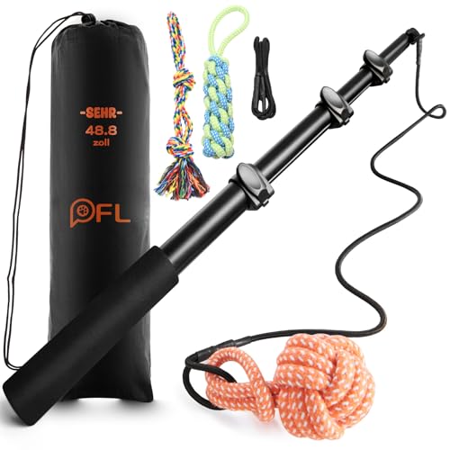 PICK FOR LIFE Reizangel Hunde, Profi Reizangel für Hunde längenverstellbar mit 3 Hundespielzeug Seil, Robuste & Leichte Interaktives Hundespielzeug für Training, inkl. Ersatzseil, Handbuch PICK FOR LIFE Reizangel Hunde, Profi Reizangel für Hunde längenverstellbar mit 3 Hundespielzeug Seil, Robuste & Leichte Interaktives Hundespielzeug für Training, inkl. Ersatzseil, Handbuch von PICK FOR LIFE