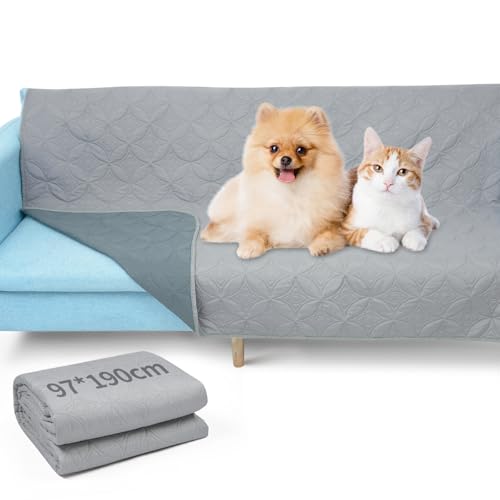 PICK FOR LIFE Wasserresistente Hundedecke, waschbare Decke für große und kleine Hunde, Schutz für Bett, Sofa, Auto – beidseitig verwendbar von PICK FOR LIFE