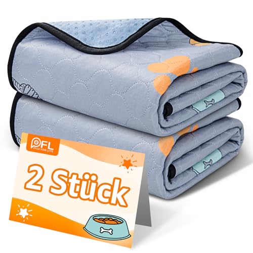 Wiederverwendbare Welpenunterlagen, 2er Pack super saugfähige PIPI Matten für Hunde, rutschfeste Hundetrainingspads für Sofas, Hundelaufställe oder Autositze Wiederverwendbare Welpenunterlagen, 2er Pack super saugfähige PIPI Matten für Hunde, rutschfeste Hundetrainingspads für Sofas, Hundelaufställe oder Autositze von PICK FOR LIFE