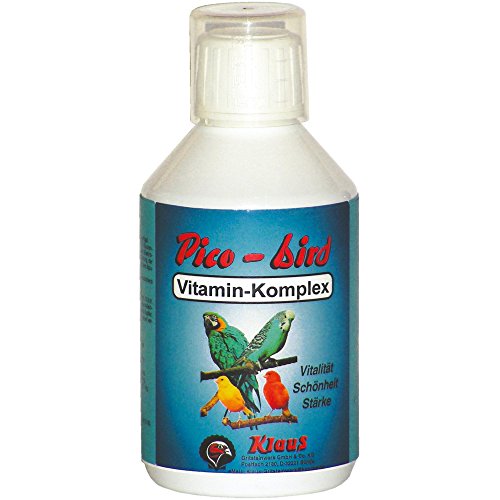 PICO-BIRD - Vitaminkomplex - 250 ml - enthält die wichtige Vitamine für die Zuchtsaison, Mauserzeit und Ausstellungszeit bei Zier- und Singvögel von PICO-BIRD