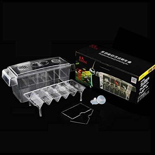 PIGMAMA Fish Breeding Box Tank for Fish Transparent Fish Breeder Box Fish Egg Hatchery Young Fish Isolation Box Ablaichkasten Aus Acryl, Aquarium Fisch Züchter Brutplatz, Brutstätte Für Handsome PIGMAMA Fish Breeding Box Tank for Fish Transparent Fish Breeder Box Fish Egg Hatchery Young Fish Isolation Box Ablaichkasten Aus Acryl, Aquarium Fisch Züchter Brutplatz, Brutstätte Für Handsome von PIGMAMA