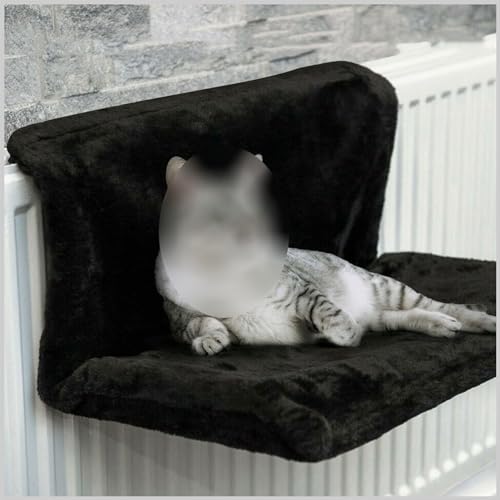 Entspannendes und Flauschiges Katzenbett, robuste und langlebige Katzenhängematte, Katzenhängebett, Welpenfleecebetten, für Heizkörper und Fenster,Schwarz,48 * 30cm Entspannendes und Flauschiges Katzenbett, robuste und langlebige Katzenhängematte, Katzenhängebett, Welpenfleecebetten, für Heizkörper und Fenster,Schwarz,48 * 30cm von PIKETU