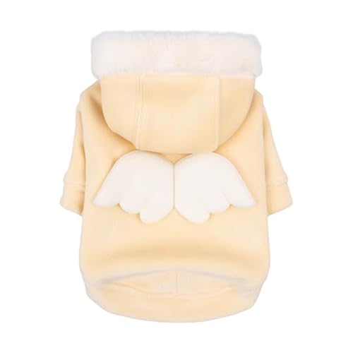 PELIAH Gelb M Winterpullover für Hunde von PINKAHOLIC