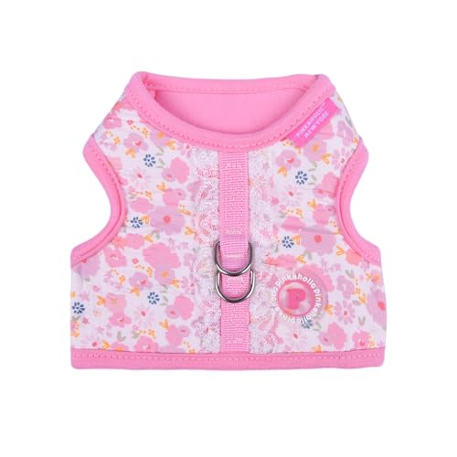 Pinkaholic New York Amabel Jacke Hundegeschirr Blumenmuster Modisch Niedlich Frühling Sommer Geschirr für Kleine Hunde Rosa Groß von PINKAHOLIC