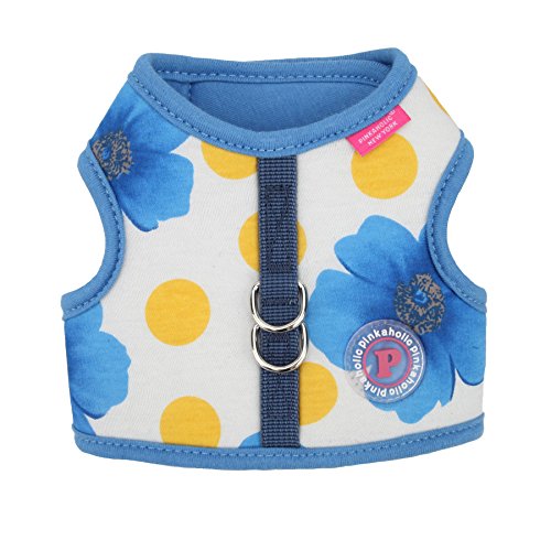 Pinkaholic New York NAQA-AH7218 Hunde Weste, Peonies Harness, Small, blau von Pinkaholic New York