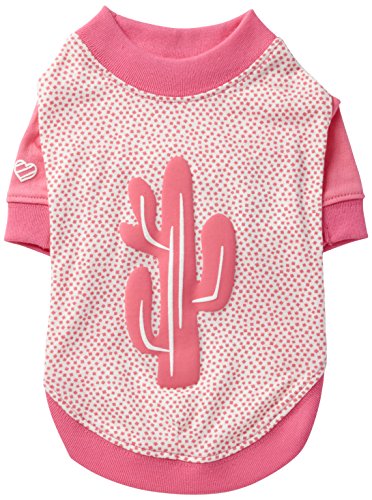 Pinkaholic New York NAQA-TS7204 Hunde T-Shirt, Saguaro, Medium, pink von Pinkaholic New York