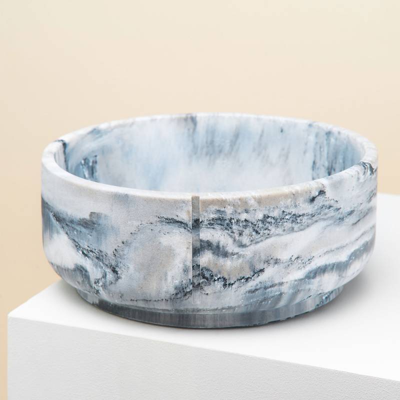 pino Hundenapf Classic Bowl dolphin grey marble, Gr. L, Höhe: ca. 9 cm, Durchmesser:  ca. 22 cm von PINO