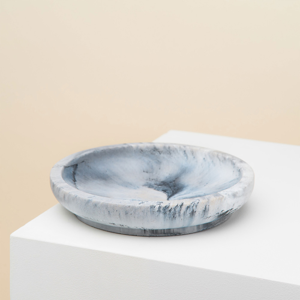 pino Hundenapf Classic Bowl dolphin grey marble, Gr. S, Höhe: ca. 4 cm, Durchmesser:  ca. 18 cm von PINO