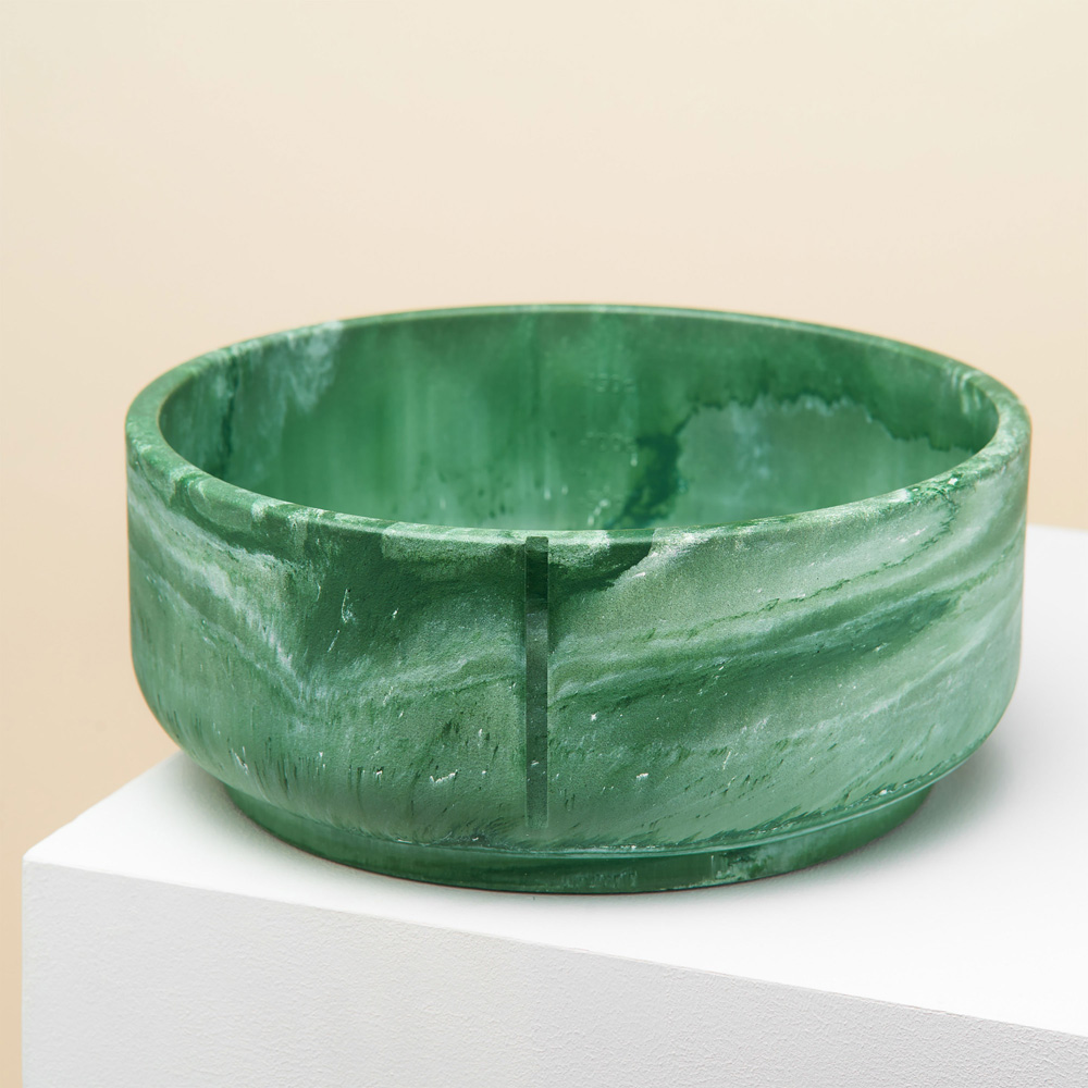 pino Hundenapf Classic Bowl duck green marble, Gr. L, Höhe: ca. 9 cm, Durchmesser:  ca. 22 cm von PINO