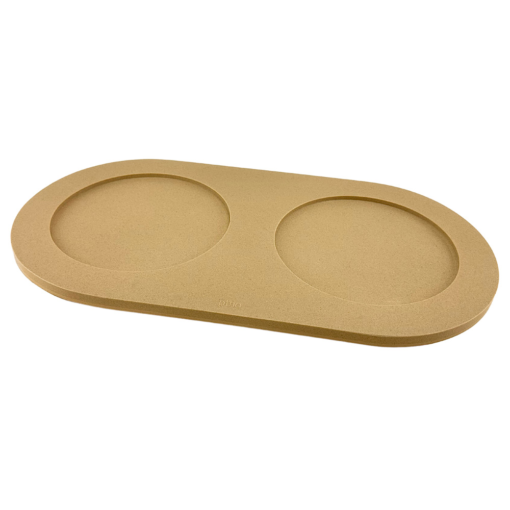 pino Napfunterlage Serving Tray Sand camel brown solid, Gr. L, Maße: ca. 48,5 x 22,5 cm von PINO