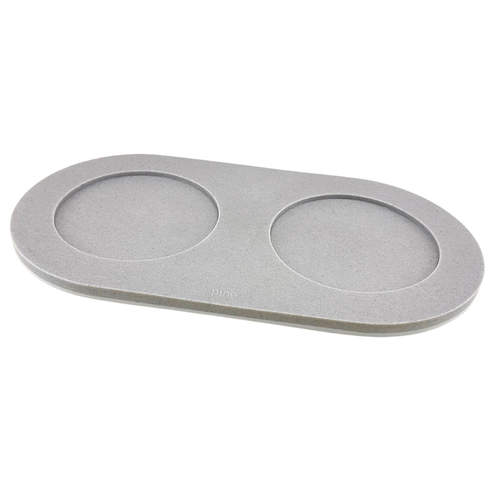 pino Napfunterlage Serving Tray Sand dolphin grey solid, Gr. S/M, Maße: ca. 41,5 x 22 cm von PINO