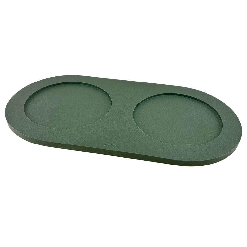 pino Napfunterlage Serving Tray Sand duck green solid, Gr. L, Maße: ca. 48,5 x 22,5 cm von PINO
